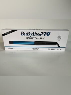 BaBylissPRO Nano Titanium 1” Curling Wand in Midnight Blue